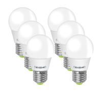 BROLSKUN Lot de 6 ampoules LED E27 3 W équivalent 30-40 W AC12 V/DC12-24 V pour jardin, marine, système solaire, éclairage intérieur, réutilisable