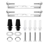 BroLuka 2 Supports de Montage pour Luminaire, Plafonnier Acier 120mm/130mm avec Barre de Croisement, Vis et Rondelles Incluses pour Installation de Suspension et Applique Murale Maison/Bureau