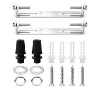 BroLuka 2 Supports de Montage pour Luminaire, Plafonnier Acier 120mm/130mm avec Barre de Croisement, Vis et Rondelles Incluses pour Installation de Suspension et Applique Murale Maison/Bureau