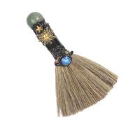 Brome de sorcière de l'autels - Besoms de sorcière Broom | Brooms autels en cristals d'halloween | Natural Crystal magics Witch's Broom | Natural Gem Brroom pour la Maison Supplies Supplies Dormitory