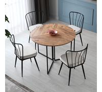 Bronie - Table De Salle À Manger Pliable Couleur Chêne