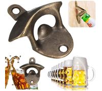 Bronze Mural Décapsuleur Tire Bouchon Ouvre Bouteille Opener Cuisine Outil Bière