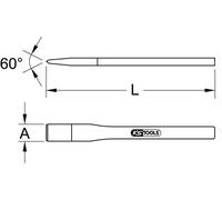 BRONZEplus burin de maçon, 14x300mm
