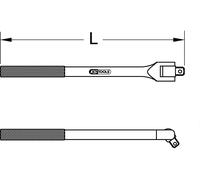 BRONZEplus poignée articulée 3/4" 460 mm