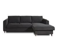 Brooke - canapé d'angle droit - convertible avec coffre - 4 places - en velours