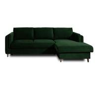 Brooke - canapé d'angle droit - convertible avec coffre - 4 places - en velours