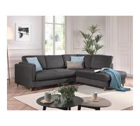 Brooke - canapé d'angle droit - convertible - 5 places - en velours