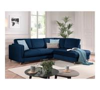 Brooke - canapé d'angle droit - convertible - 5 places - en velours