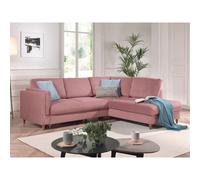Brooke - canapé d'angle droit - convertible - 5 places - en velours