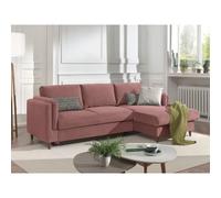 Brooke - canapé d'angle droit - convertible avec coffre - 4 places - en velours