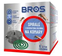 BROS - Spirales anti-moustiques avec cache décoratif, lot de 6