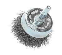 Brosse Ø 50 pour perceuse, coupe ondulé,Décapage acier, tige Hexagonale NORTON