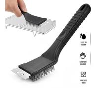Brosse à Barbecue - Inox - 21x7.5cm - Nettoyage Grill - Spatule Grattoir - 88g