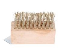 Brosse à Dalles de Patio Désherbeur en Bois et Acier Cuivré | Ponts et Extérieur, Atteint les Zones Difficiles, Retire la Mousse