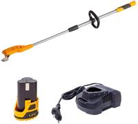 Brosse à désherber sans fil - Fixxbrush 12V Fixxpack - élimination mousse et mauvaises herbes a - kit complet avec batterie 2.0Ah + chargeur rapide, manche télescopique et tête oscillante