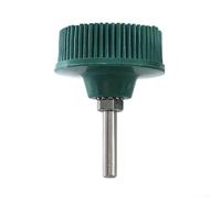 Brosse à disque émeri en caoutchouc de 5,1 cm pour perceuse | Roue à poils abrasifs pour polissage du métal, ébavurage, élimination de la rouille, grain 50/80/120 (vert)