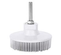Brosse à disque pour perceuse électrique, brosse abrasive en caoutchouc émeri Brosse de polissage ébavureuse pour polir le métal dur (blanc)