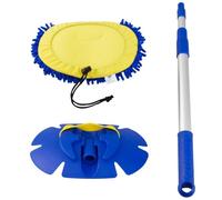 Brosse À Eau En Chenille - Balai Lavage Voiture Microfibre 3-en-1 Rotatif 180° | Vadrouille Extensible | Plumeau Anti-Rayures Nettoyage Détail Auto Avec Long Manche Télescopique En Aluminium