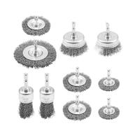 brosse à fil perceur, Brosse métallique, foret, Mini roue à coupelle, 25-75mm, 1/4 pouces, tige hexagonale, soudure la rouille, nettoyage de peinture