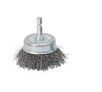 brosse à fil perceur, Brosse métallique foret tige en acier enlèvement de peinture rouille tasse polissage brosse roue 1/3/6 pièces