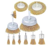 brosse à fil perceur, Foret à brosse métallique, 3/10 pièces, roue tige de 1/4 pouce sertissage grossier for jeu tasses fixation