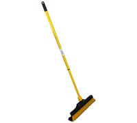 Brosse à grattoir XXL 60 cm - Tige télescopique - 2 pièces - Soies en plastique - Idéale pour le jardin/la terrasse - Longueur réglable jusqu'à 1,30 m - Balai-brosse