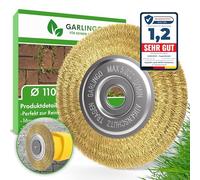 Brosse à joints Garlingo | Compatible avec la brosse multibrins Gloria et autres brosses métalliques | Largeur : 10 mm | Accessoire pour désherbeur : brosse à joints de rechange