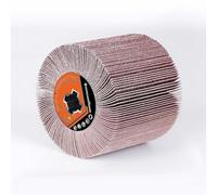 Brosse à lamelles abrasives grain 120 pour machine à satiner, 120 x 100 mm