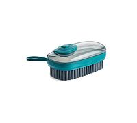 Brosse À Linge 2 en 1 avec Ajout Automatique De Liquide, pour Laver La Vaisselle, Les Casseroles, Les Pots, Les Vêtements Et Les Chaussures. (1 Green)