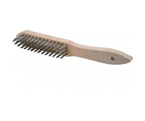Brosse à main d'atelier manche bois - 295 mm - fil acier droit - par 12 OSBORN