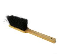 Brosse à main en fibre de coco avec manche long et poils rigides pour brûleurs à bûches - 34 cm