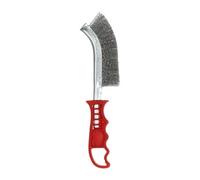 Norton Brosse à main 260 x 40 mm - manche plastique rouge, fils acier