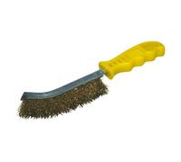 Brosse à main Wolfcraft fil en laiton poignée plastique