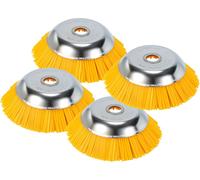 Brosse à mauvaises herbes 4 pièces nylon 25,4x200mm Embout débroussailleuse Brosse nylon Pour débroussailleuse Stihl 8 pouces