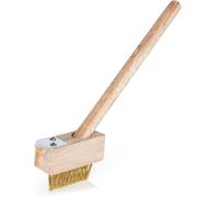 ProGarden Brosse désherbante avec manche, brosse métallique avec grattoir 37 cm