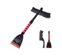 Brosse à neige multifonctionnelle pour voiture,Aiorber combinant raclette à neige et grattoir à glace, avec tête de brosse pivotante à 360°, légère,