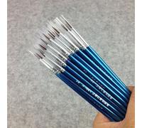 Brosse À Peinture Acrylique En Nylon, Pointe Fine Ronde, Aquarelle, 10 Pièces, Nouveauté 2021