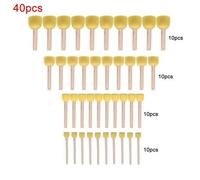 Brosse À Peinture Éponge En Mousse Pour Enfants, Outils De Dessin, Jouet De Peinture, Bricolage, 40 Pièces/Ensemble