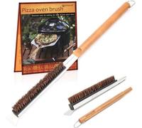 Brosse à pizza pour pierre et four, 53 cm, acier inoxydable