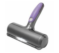 Brosse à poils d'animaux - Fur Daddy - Violet et gris - Réutilisable - Éclairage LED - Système sonique