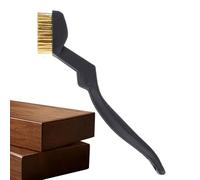 Brosse à Poils Métalliques - Petite Brosse à Dents en Fil Métallique avec Manche Incurvé | Brossé de Nettoyage Multi-usage, Élimination de la Rouille Acier Cuivre Nylon Brossé Industrielle avec Croche