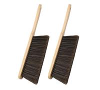 Brosse à poussière à poils doux avec long manche en bois, brosse à épousseter pour le comptoir, le canapé, la voiture, la cheminée, les vêtements, le canapé, le bureau, la couette