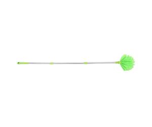Brosse à Poussière Télescopique pour Plafond, Toile et Gouttière vert | Acier Inoxydable et Nylon, Poignée Antidérapante Texturée, pour Utilisateurs, Experts du Nettoyage, Rafters