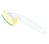 Brosse à récurer avec manche en mousse et éponge abrasive