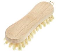 Brosse à récurer, bois naturel, forme de 8