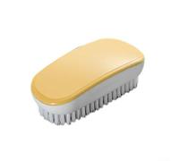 Brosse à récurer multi-faces à poils double face pour joints de carrelage, nettoyage de cuisine, poignée ergonomique, plastique rigide, résistante à la chaleur, anti-rayures, 13 x 6 x 4 cm, bleu rouge