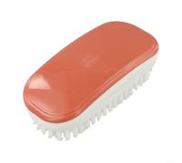Brosse à récurer multi-faces à poils double face pour joints de carrelage, nettoyage de cuisine, poignée ergonomique, plastique rigide, résistante à la chaleur, anti-rayures, 13 x 6 x 4 cm, bleu rouge
