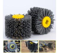Brosse à tambour en nylon, grain 120, dimensions 120 x 100 mm