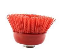 Brosse a tasse Brosse abrasive en nylon de 75 mm (3 pouces), grain 80-240, for meuleuse d'angle et outil rotatif Dremel