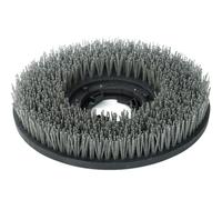 Brosse a tasse Brosse abrasive ronde noire antique de 380 mm (17 pouces) for le ponçage et polissage la pierre, du marbre, granit béton